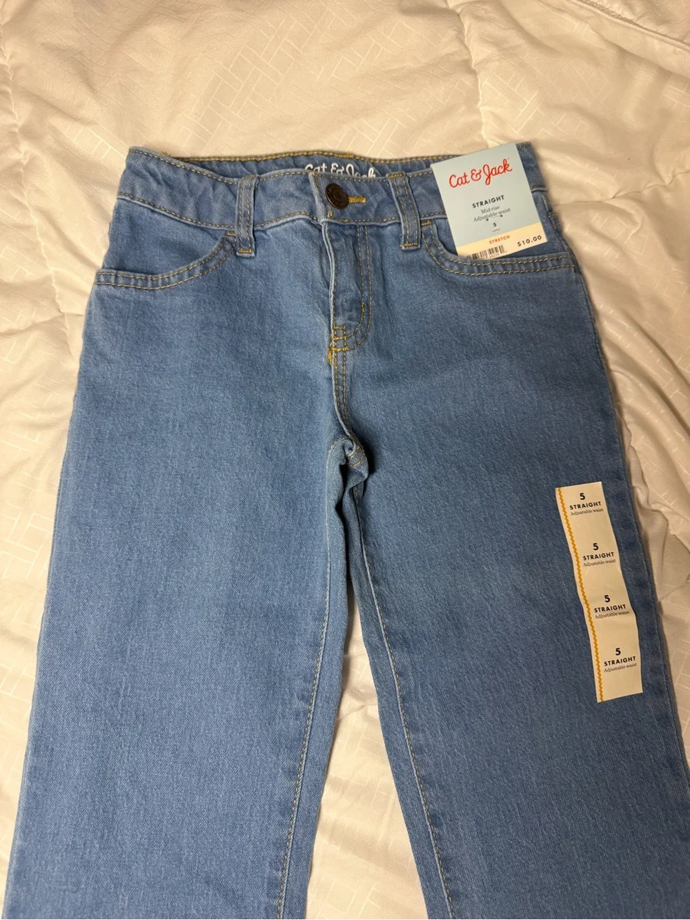 Cat & Jack Kids Joggers and Denim-Style Pants in Navy and Light Blue